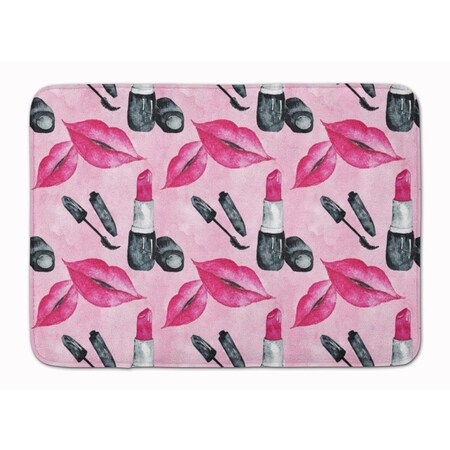 Carolines Treasures Watercolor Diva Lipstick Machine Washable Memory Foam Mat BB7501RUG
